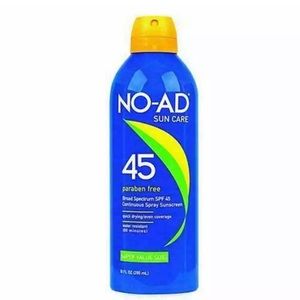 No-Ad Sun Care Spray Sunscreen SPF 45 8.7 oz